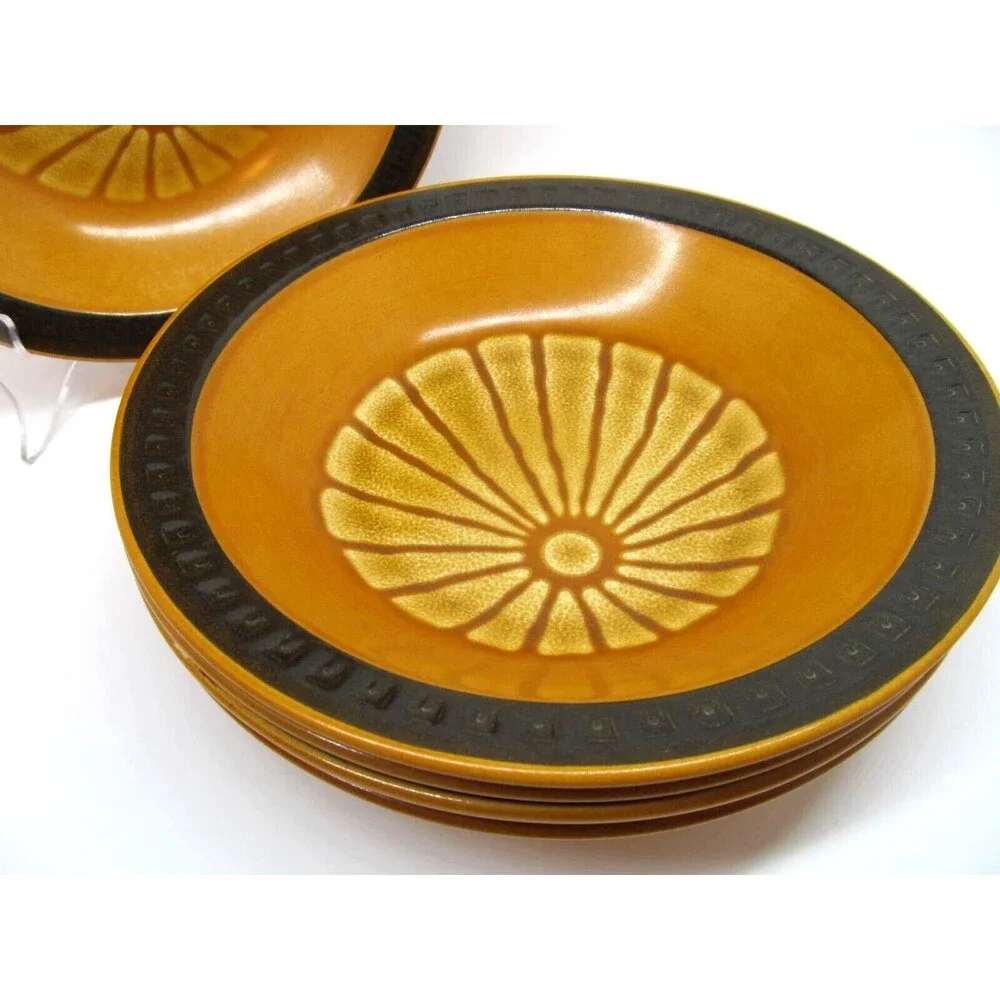 Haruta Empress Suzuka Brown Soup Bowls 7.5